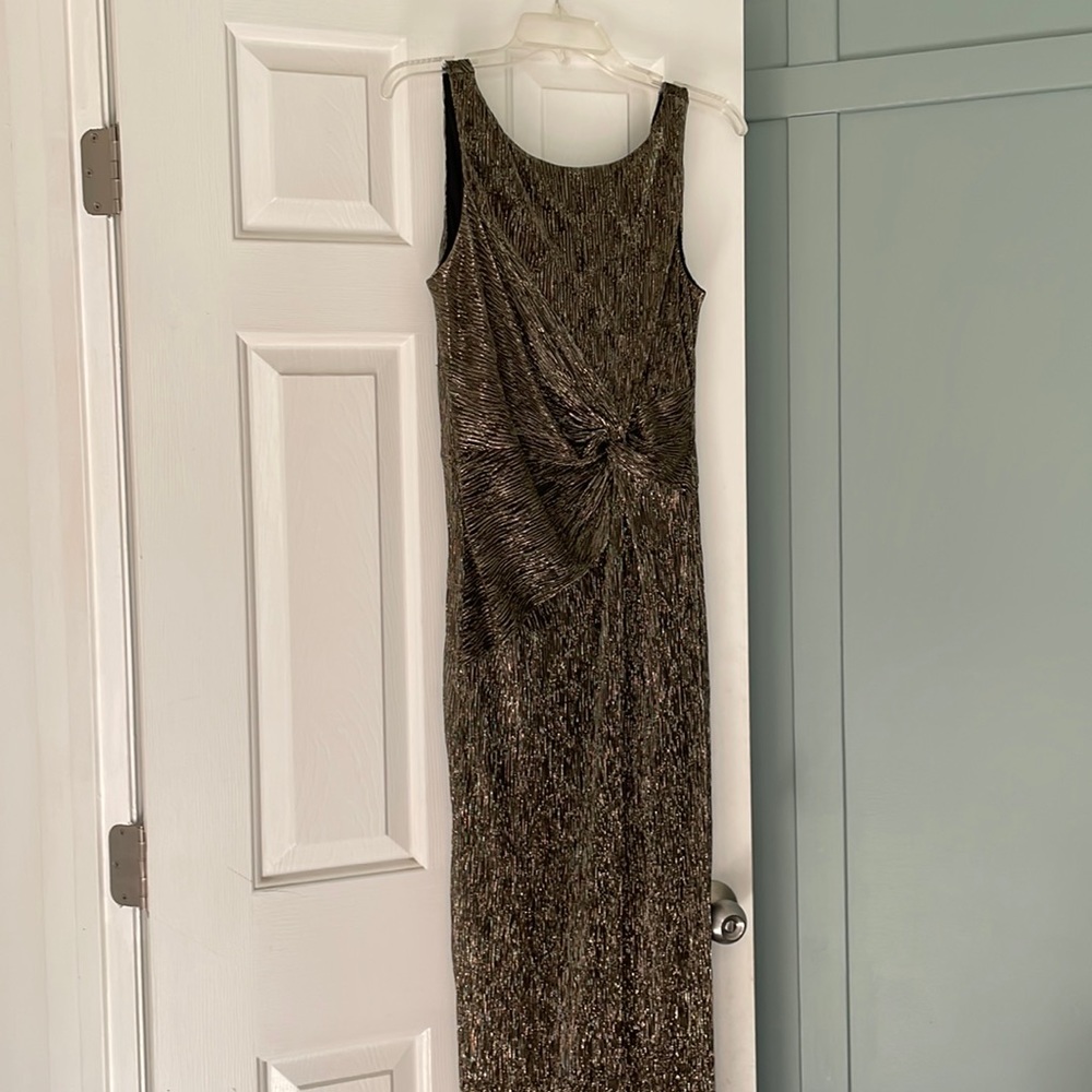 Calvin Klein Shimmery Gold Gown